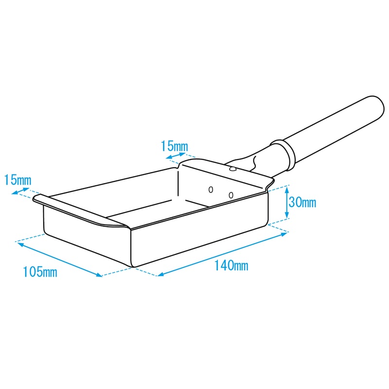 姫野作. 銅玉子焼器（3.5寸／幅11cm） | kassai.