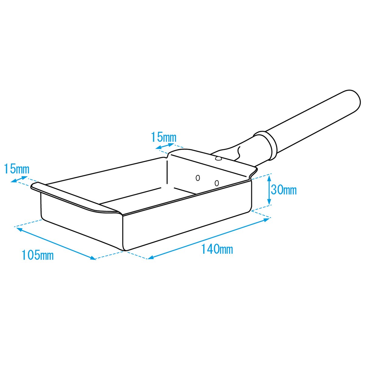 姫野作. 銅玉子焼器（3.5寸／幅11cm） | kassai.