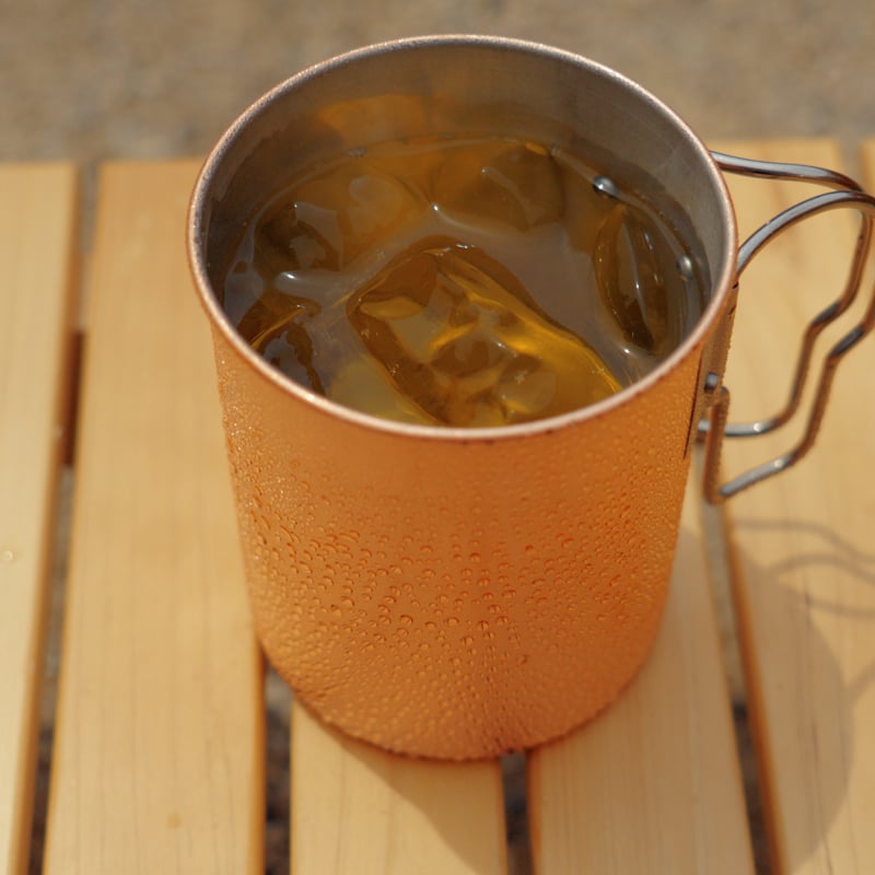 銅製マグカップと鍋のセットキャンプ用 CAMPSWAMP × kassai.銅製クッカーマグカップ - Copper Cooker