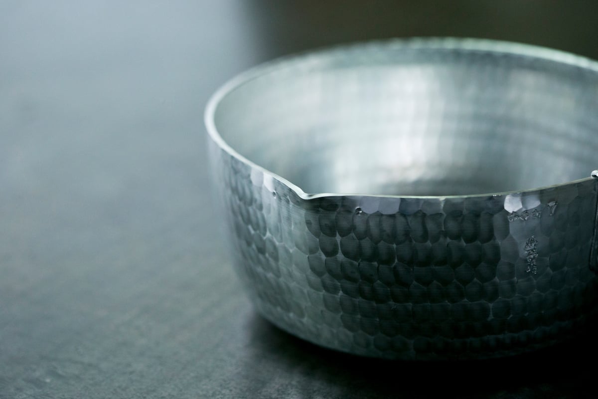 姫野作. 本格手打 アルミ行平鍋（6寸／18cm） | kassai.