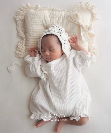 monbebe s glory suit ＋ handmade bonnet monbebe 退院着 セレモニー