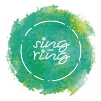 【ステッカー】森林 ロゴ【sing-ring】
