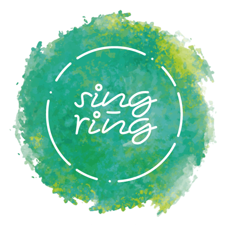 【ステッカー】森林 ロゴ【sing-ring】