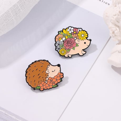 ハリネズミ　ピンバッチ ハリネズミ ピンバッチ ハリネズミ ピンバッジ・アンブレラマーカー