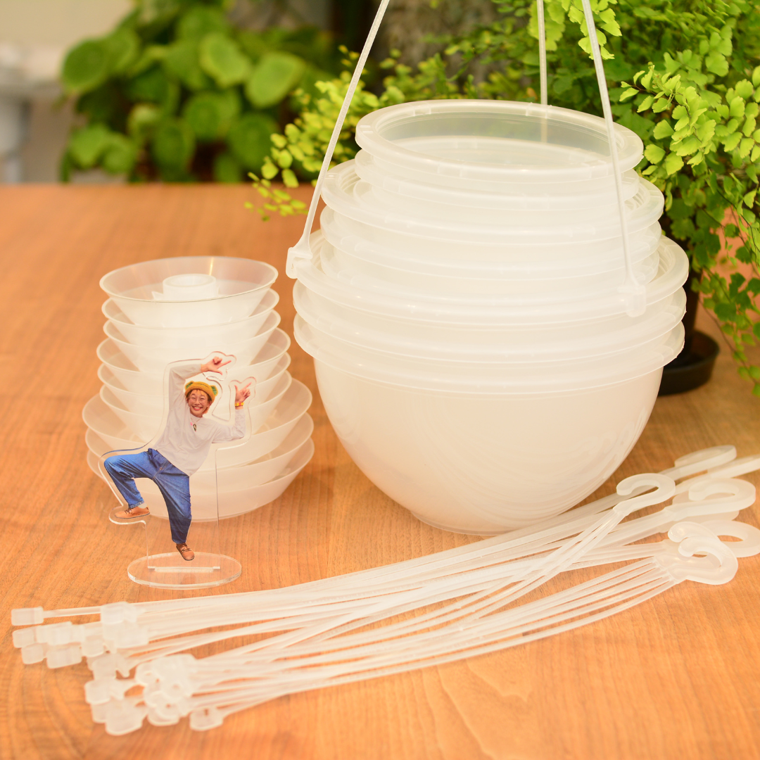 美品★限定！大幅再値下げ！楽緑流　花形鉢　菓子器　　★共箱入り 透明鉢《 NEgamieru 》箱80サイズ Pセット | 花森家-2号店-