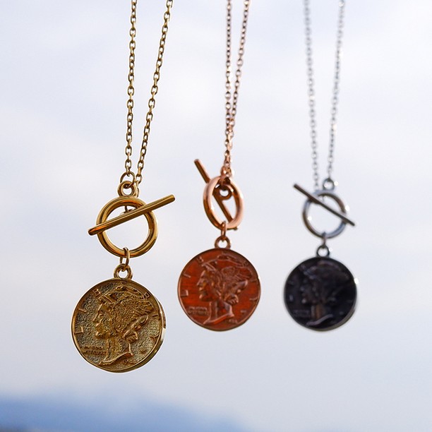 コインネックレス｜マーキュリーダイム｜ハワイアンジュエリー