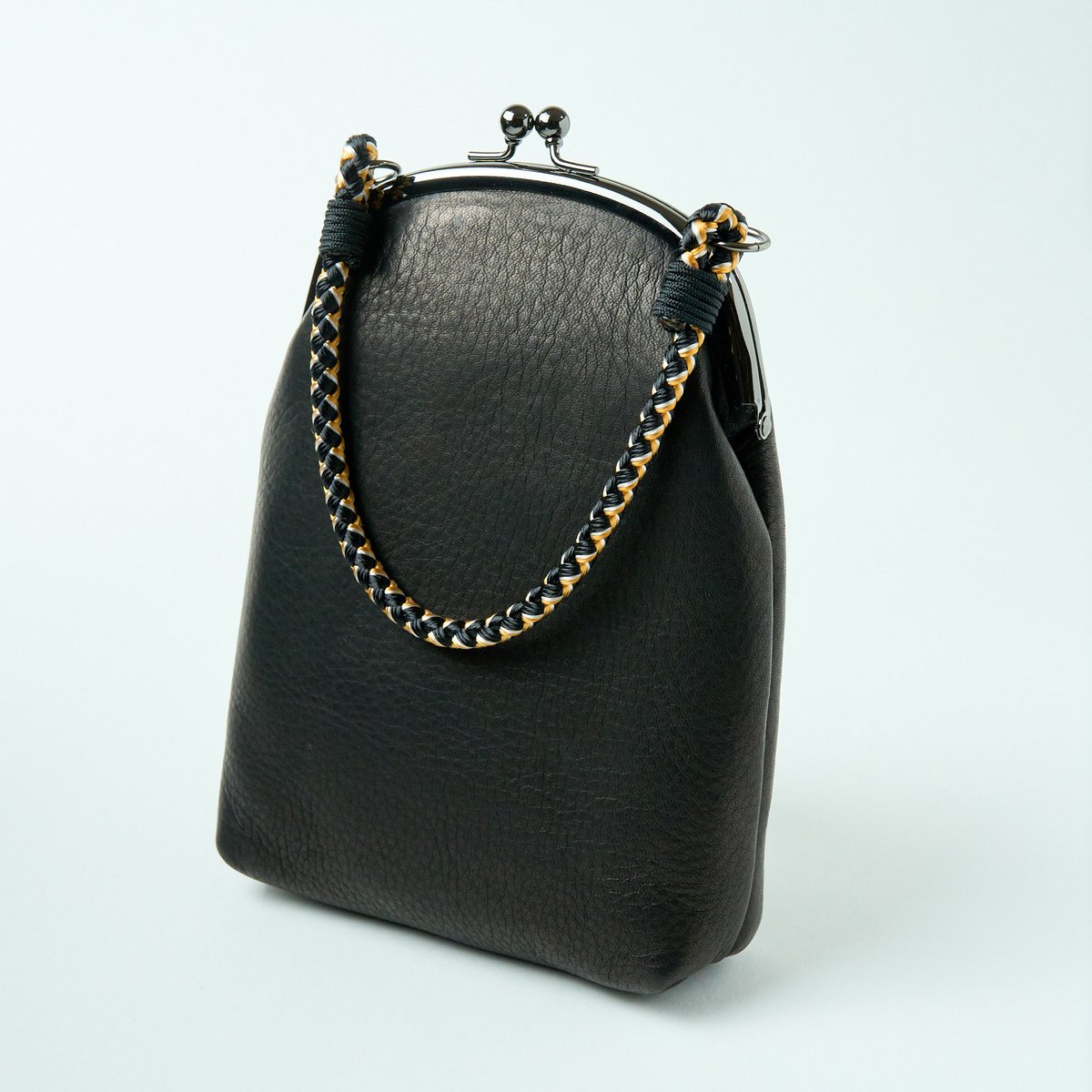 組紐×姫路レザー】GAMAGUCHI / BLACK | CUCULI