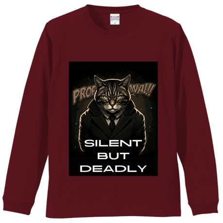 プロが殺し屋だった頃のリブ付 ロングスリーブＴシャツ