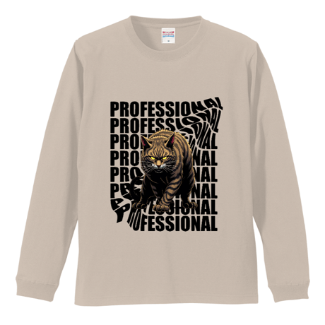 プロのPROFESSIONALリブ付 ロングスリーブＴシャツ