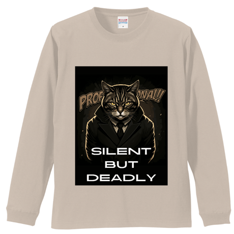 プロが殺し屋だった頃のリブ付 ロングスリーブＴシャツ