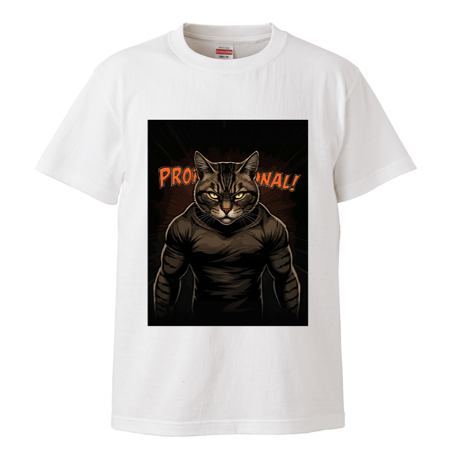 プロが格闘家だった頃のアメコミ風ハイクオリティTシャツ[ロゴ無し]