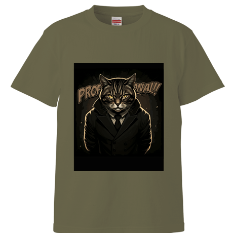 プロが殺し屋だった頃のアメコミ風ハイクオリティTシャツ[ロゴ無し]
