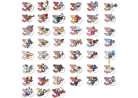 【お一人様各種3個まで】【お取寄せ】ポケモン30周年 ステッカー かくとうタイプ　中国限定