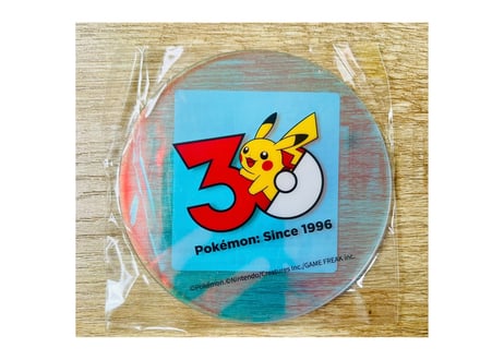 【お一人様3個まで】【お取寄せ】ポケモン30周年記念コースター　ピカチュウ　中国限定