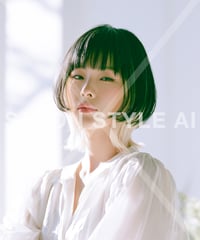 【1オーナー限定】 　クラゲヘアーエンドカラーホワイトブロンドAIサロンスタイル画像　HBC22