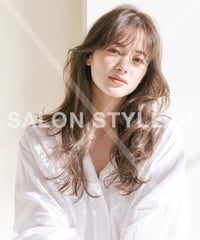 【1オーナー限定】　韓国風ロングレイヤーくびれウェーブAIサロンスタイル画像　HBA32