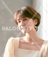 【1オーナー限定】 大人マッシュルームボブベージュブラウンAIサロンスタイル画像　MBA2