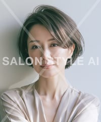 【1オーナー限定】 大人品がいいエアリーショートレイヤーAIサロンスタイル画像　MBB14