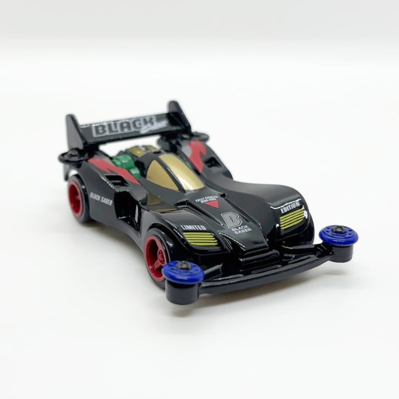 ブラックセイバー クリアver 透明 限定 海外 ミニ四駆 トミカプレミアムunlimited ミニ四駆 爆走兄弟レッツ＆ゴー!! ブラック
