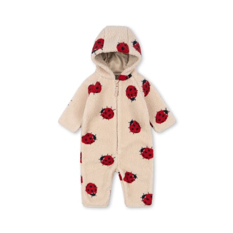 【 Konges sløjd 】 ※訳あり JODY TEDDY ONESIE GRS / LADYBUG SAND