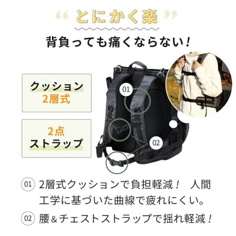 AIR BUGGY（エアバギー）・３ＷＡＹバックパックキャリーレギュラーサイズ　3WAY BACKPACK CARRIER