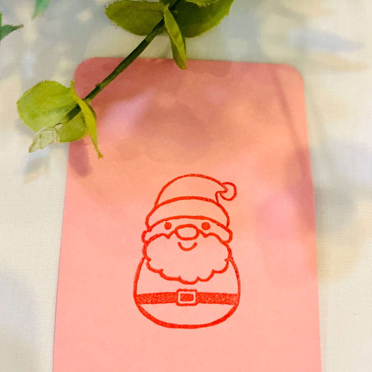 消しゴムはんこNo.468 サンタクロース merry christmas 消しゴムはんこNo.468 サンタクロース merry christmas