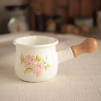 イマン ダイアナローズ ホーロー 木蓋キャニスター アンティーク調