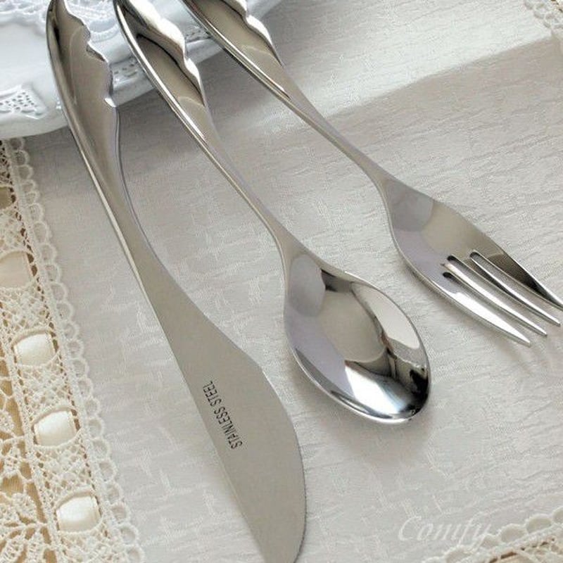 カトラリー 18-8ステンレス カトラリー L 天使の羽 キッチン | 雑貨屋