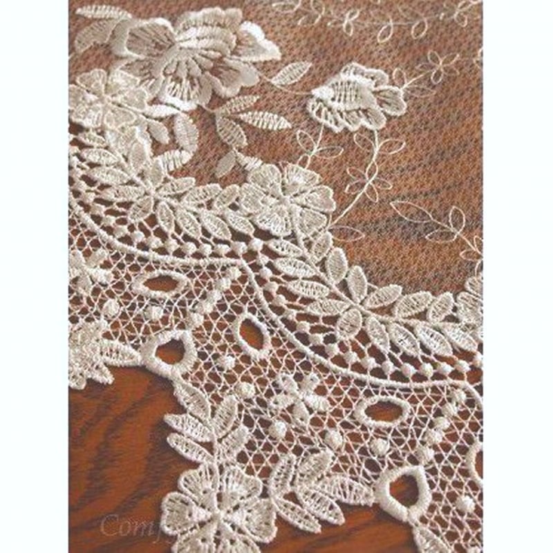 インテリア雑貨 アンティーク ギュピールレーステーブルクロス ローズ