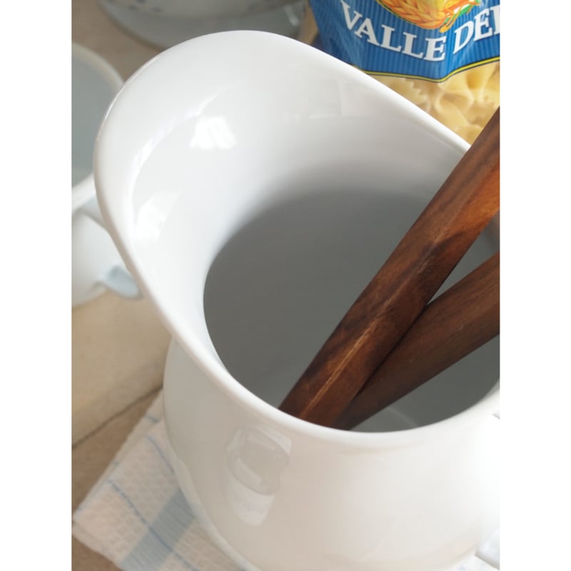 ホーローピッチャー ホワイト 水差し 北欧カントリー 琺瑯