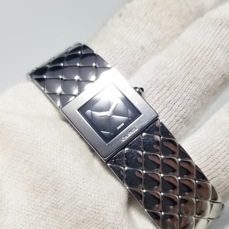 【CHANEL】シャネル 腕時計 マトラッセ クォーツ H0009 ブレスウォッチ【電池交換済】