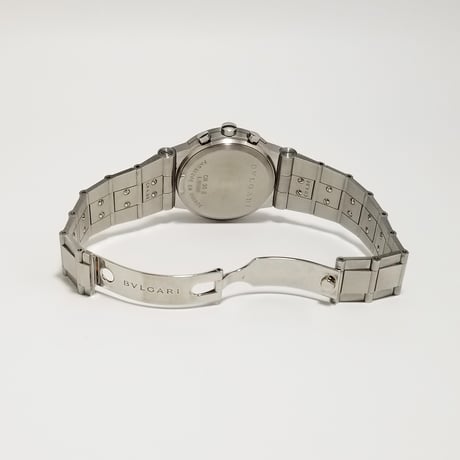 【BVLGARI】ブルガリ 腕時計 ディアゴノ スポーツ クロノグラフ ブラック文字盤 クォーツ CH35S 訳あり品【電池交換済】