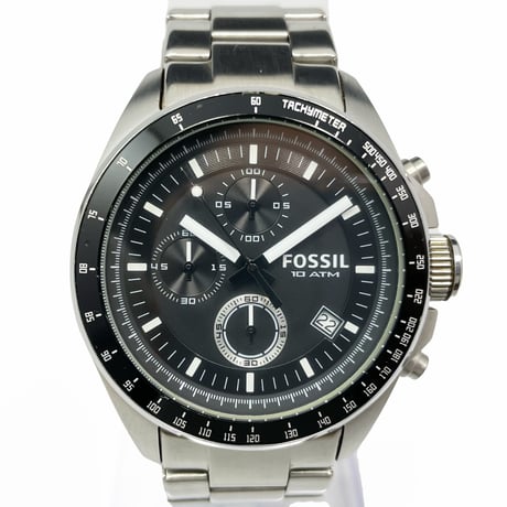 【FOSSIL】フォッシル 腕時計 クォーツ クロノ CH-2600 稼働【電池交換済】