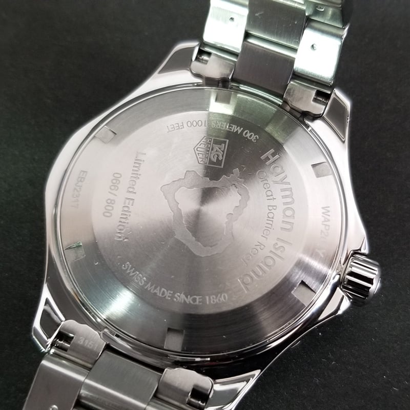 タグホイヤー 腕時計 アクアレーサー ヘイマンアイランド 限定品 WAP201Y