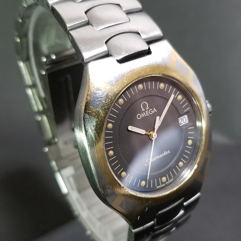 OMEGA】オメガ 腕時計 シーマスター ポラリス 稼動品 黒文字盤