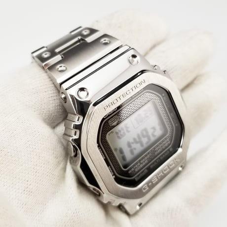 【CASIO】カシオ 腕時計 Gショック G-SHOCK フルメタル ソーラー デジタル GMW-B5000D-1JF Bluetooth 美品