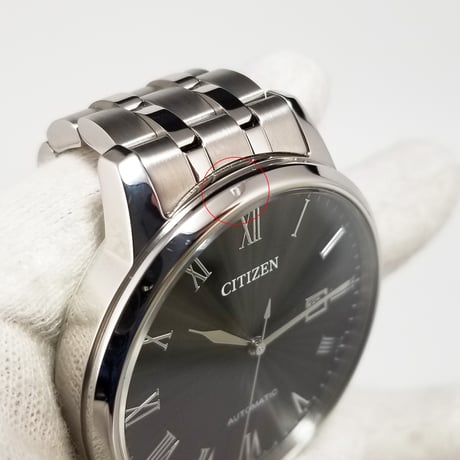 【CITIZEN】CITIZEN シチズン 自動巻 8210-S099935 稼働 付属品あり ブラック文字盤 裏スケ