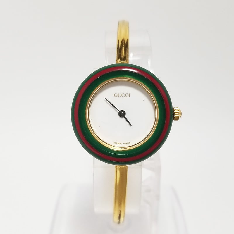 GUCCI】グッチ レディース腕時計 チェンジベゼル 11/12.2 クォーツ