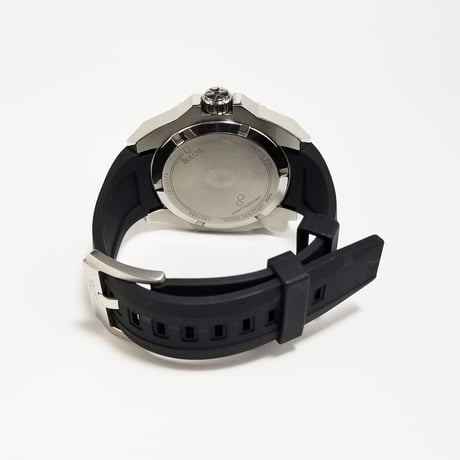 【BULOVA】ブローバ 腕時計 プレシジョニスト クォーツ ブラック文字盤 C860983 稼働【電池交換済】