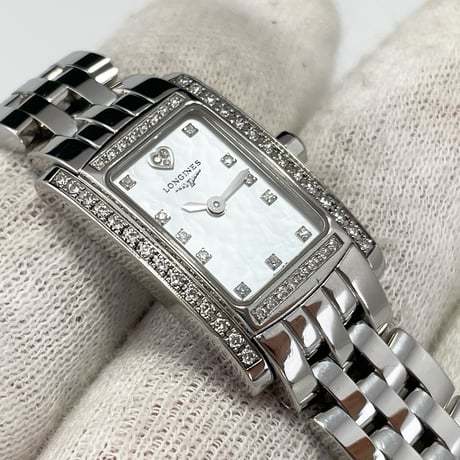 【LONGINES】ロンジン 腕時計 ドルチェビータ ダイヤベゼル シェル文字盤 L5.158.0