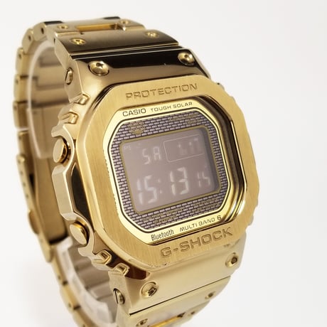 【CASIO】カシオ G-SHOCK Gショック フルメタル ゴールド GMW-B5000GD-9JF 電波ソーラー