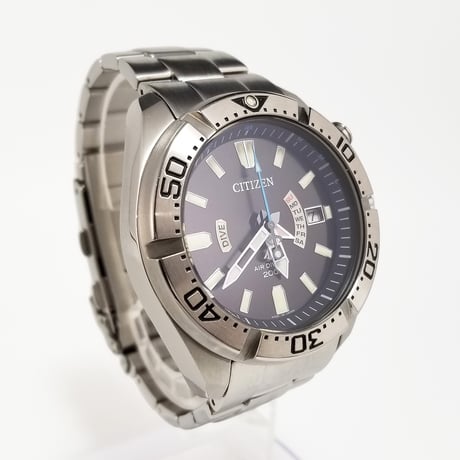【CITIZEN】シチズン 腕時計 プロマスター エアダイバーズ 電波ソーラー ブラック文字盤 H112-T016651