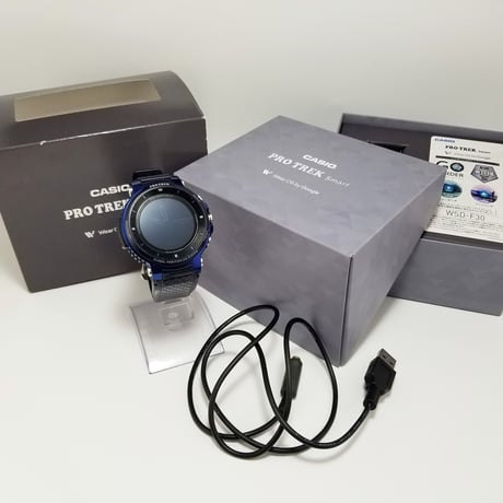 【CASIO】カシオ スマートウォッチ プロトレック スマート WSD-F30-BU