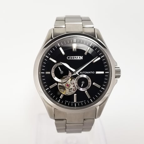 【CITIZEN】シチズン シチズンコレクション 自動巻き NP1010-51E 付属品あり オープンハート 裏スケ