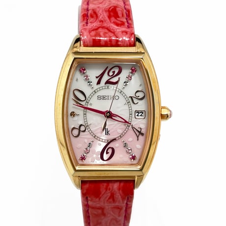 【SEIKO】セイコー 腕時計 LUKIA ルキア SAKURA 電波ソーラー 1B32-0AD0 デイト 限定2000本