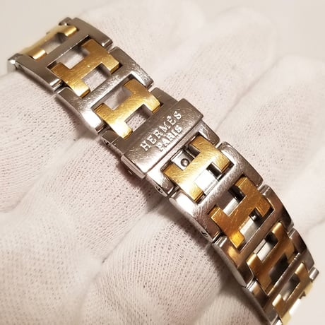 【HERMES】エルメス レディース腕時計 クリッパー クォーツ クロノグラフ訳あり CL1.320【電池交換済】