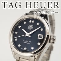 【TAG HEUER】タグホイヤー レディース腕時計 AT カレラ 12Pダイヤ 美品 WAR2413