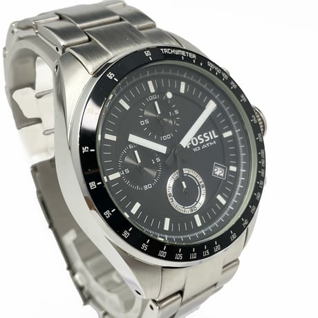 【FOSSIL】フォッシル 腕時計 クォーツ クロノ CH-2600 稼働【電池交換済】