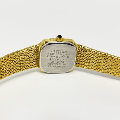 【CITIZEN】シチズン レディース腕時計 ゴールドカラー クォーツ 2200-159250【電池交換済】
