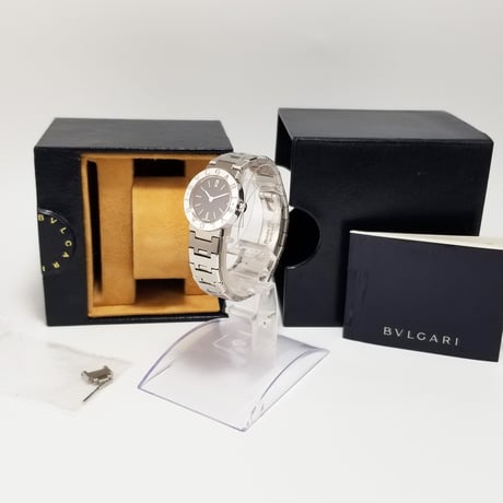 【BVLGARI】ブルガリ レディース腕時計 ブルガリブルガリ ブラック文字盤 クォーツ BB23SSD